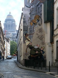 parcours-bd-bruxelles- Brussels Cartoon Murals