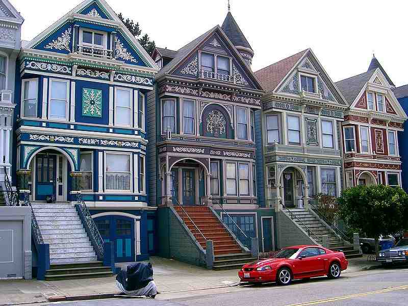 Painted Ladies a new term 1978 used for San Francisco Victorian and 